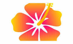 Cartoon Hawaiian Flower - Hibiscus Flower Clipart ...
