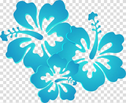 Blue flowers illustration, Hawaiian Flower Hibiscus ...