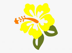Yellow Hibiscus Clip Art At Vector Clip Art - Yellow ...