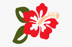Hibiscus Clipart 2 Leaves - Clipart Hibiscus Flower #1253491 ...