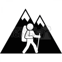 hiking clipart. Royalty-free clipart # 371422