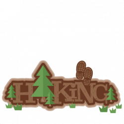 Hiking Title SVG scrapbook cut file cute clipart files for ...