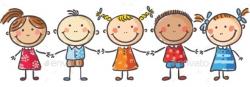 Kids holding Hands | Cartoon kids, Children holding hands ...