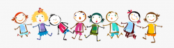 Paper Child Clip Art - Children Holding Hands Clipart ...