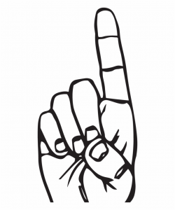 Classroom Hand Signals Pencil , Png Download - Finger ...