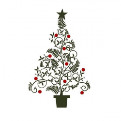 Christmas Decal Christmas Decoration Christmas Tree Vinyl ...