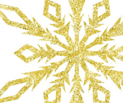 Christmas clipart Gold glitter snowflake clipart Holiday ...
