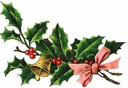Free Christmas Clipart: Vintage Holly - Christmas Gifts