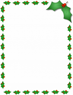 Christmas Holly Border Page Public Domain Clip Art Image Wpclipart ...