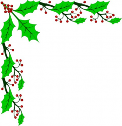 83+ Holly Clipart Border | ClipartLook