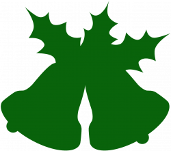 Christmas Bells and Holly silhouette - Free Vector Silhouettes ...