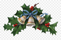 Vector Holly Victorian - Vintage Christmas Transparent Background ...