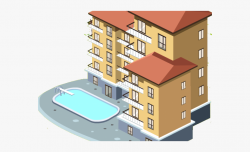 Bulding Clipart Apartment Home - Transparent Apartment ...