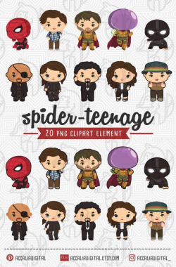 Spider man far from home Clip art, Spiderman digital paper ...