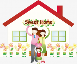Download Free png Vector Sweet Home, Vector, Sweet, Family PNG and ...