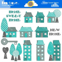 Home Sweet Home Digital Clipart for Instant Download. New … | Flickr