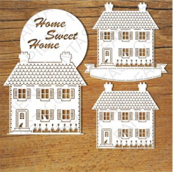 Home Sweet Home (2) SVG files for Silhouette Cameo and Cricut.