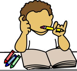 Boy Doing Homework Clipart | Free Images #199748 - PNG ...