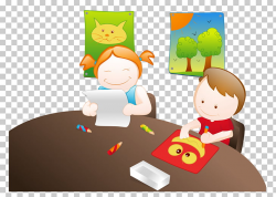 Cartoon Photography Illustration, Cute cartoon kids homework ...