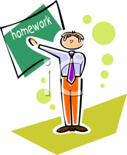 Simple Clipart Picture of a Teacher Standing in Front of a ...