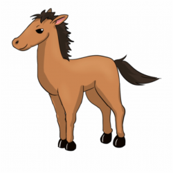 Baby Horse Clipart Cute Ba Horse Clipart Clipart Panda - Brown Horse ...