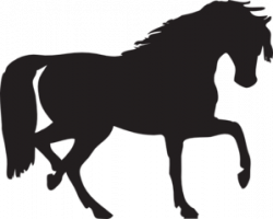Black Horse Silhouette Clip Art at Clker.com - vector clip art ...