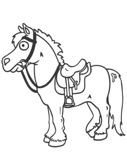 Free Cartoon Horse Black And White, Download Free Clip Art ...