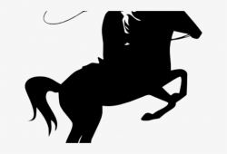 Cowboy Silhouette - Horse Roping Clip Art - Free Transparent PNG ...