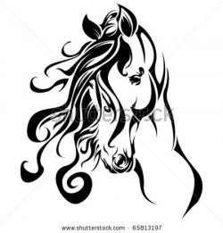 Tribal Horse portrait - stock | Clipart Panda - Free Clipart Images
