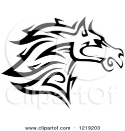 Tribal Horse Head Clip Art | Clipart Panda - Free Clipart Images