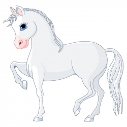 images of horse drawings | CLIPART WHITE HORSE - CARTOON STYLE ...