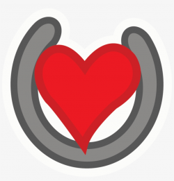 Hearts Clipart Horseshoe - Horse Shoe Heart Clip Art PNG Image ...