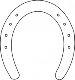 Horseshoe horse shoe outline clip art at clker vector clip art ...