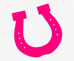 Download - Pink Horseshoe Clipart Transparent PNG - 558x597 - Free ...