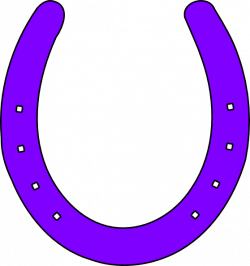 Horse Shoe Purple Clip Art at Clker.com - vector clip art online ...