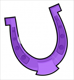Retro Purple Horseshoe Royalty-Free Stock Image - Storyblocks Images