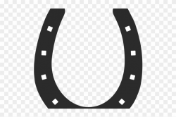 Horseshoe Clipart Simple - Horse Shoes Black And White, HD Png ...