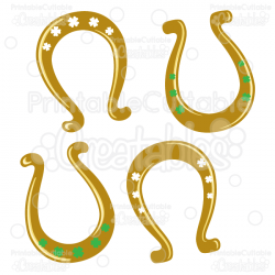 Lucky Horseshoes SVG St. Patrick\'s Day Cut Files & Clipart