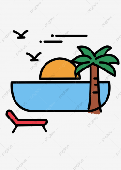Beach Summer Hot Summer Cool Sea Breeze Beach Hand, Cute ...