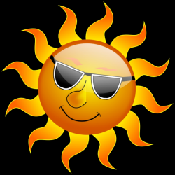 summer clipart sun hot weather beach and bbq graphics ...