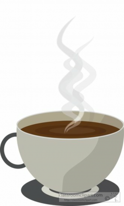 Cup of hot coffee with steam clipart » Clipart Station