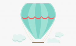 Hot Air Balloon Clipart Cute - Pastel Coloured Hot Air ...
