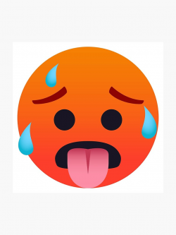 JoyPixels™ Hot Face Emoji | Photographic Print