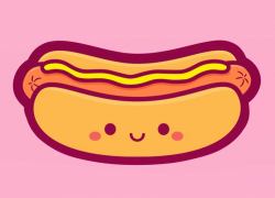 Hotdog clipart kawaii, Hotdog kawaii Transparent FREE for ...