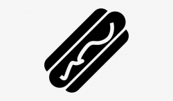 Hot Dog With Mustard Vector - Hot Dog Silhouette Png ...