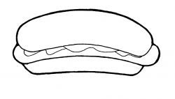 Hot Dog Silhouette at GetDrawings.com | Free for personal ...