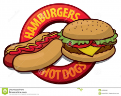 Hamburger Hot Dog Clip Art | Hot dogs, Dog clip art, Clip art