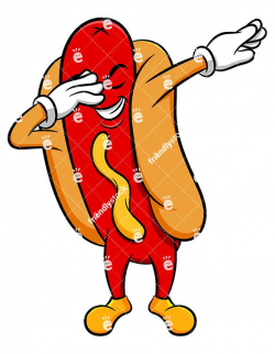 A Dabbing Hot Dog Sandwich in 2019 | Dog vector, Hot dogs ...