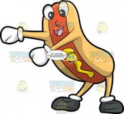 A Hot Dog Dancing The Floss