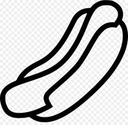 Hot dog clipart black and white 4 » Clipart Station